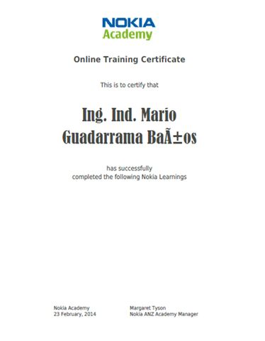 CERTIFICACION NOKIA ACADEMY
